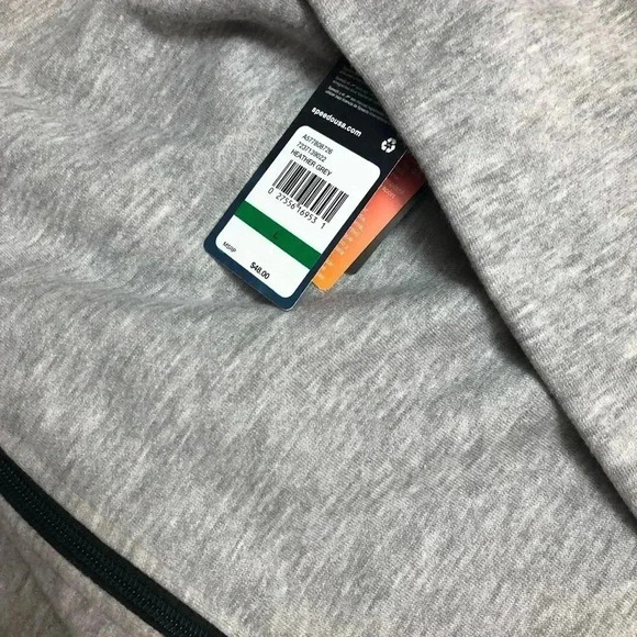 Speedo Heather Gray Long Hoodie UV Protection - Picture 4 of 5